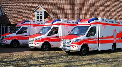 Drei neue Rettungswagen finden ab sofort auf den Rettungswachen in Lilienthal, Schwanewede und Osterholz-Scharmbeck ihren Einsatz. Foto: eb