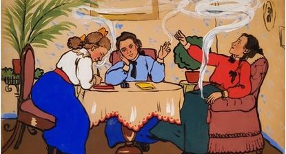 Die Überraschung der Ausstellung: grafische Blätter von Sander-Plum. Bild: eb