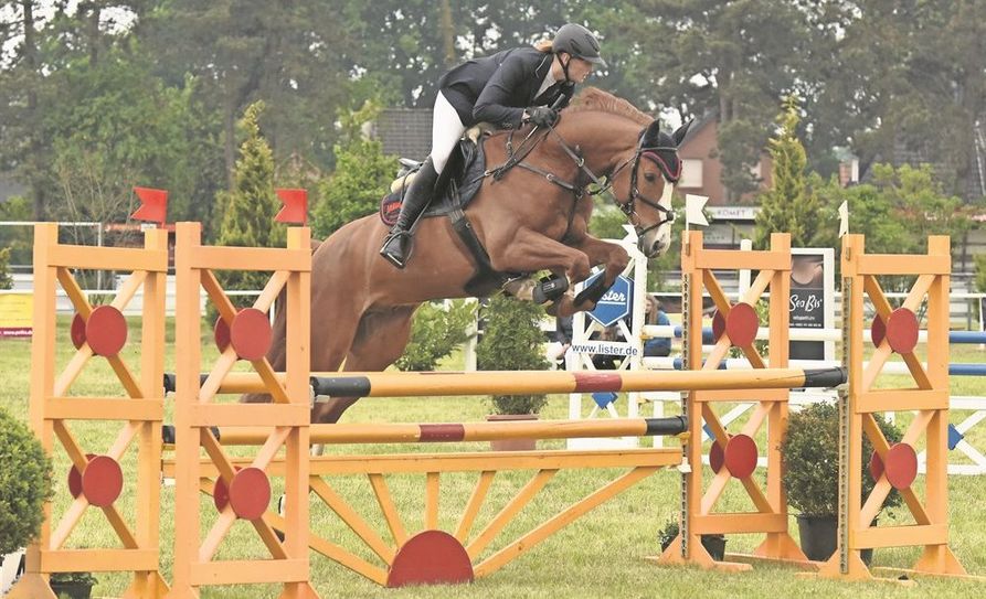 Springen auf höchstem Niveau: Im vergangenen Jahr konnten bis zu 3.000 Zuschauer*innen an vier Tagen in Pennigbüttel spannenden Reitsport erleben. In diesem Jahr muss das Pfingstturnier leider ausfallen.  Foto: Fotografie Detlefsen