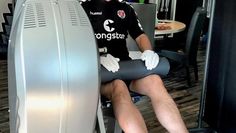 Unser Autor im Fitness-Selbsttest. Foto: rgp