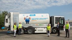 Das erste wasserstoffbetriebene Entsorgungsfahrzeug wird im Realbetrieb getestet. 
 Foto: Bremer Stadtreinigung