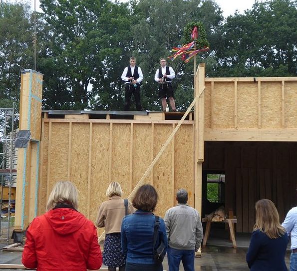 Die neue Kita in Beckedorf soll im Sommer 2021 bezugsfertig sein. Der Name steht noch nicht fest. Foto: hc