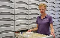 Michaela Hilkens Arbeitsplatz am Apothekerschrank bleibt erhalten. Foto: rgp
