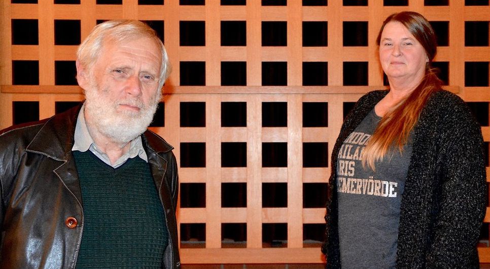 Rolf Hüchting (Grüne) und Berit Nießen-Hohmeyer (SPD) sprachen sich gegen ein weiteres Baugebiet im Vörder Feld aus. Foto: rgp