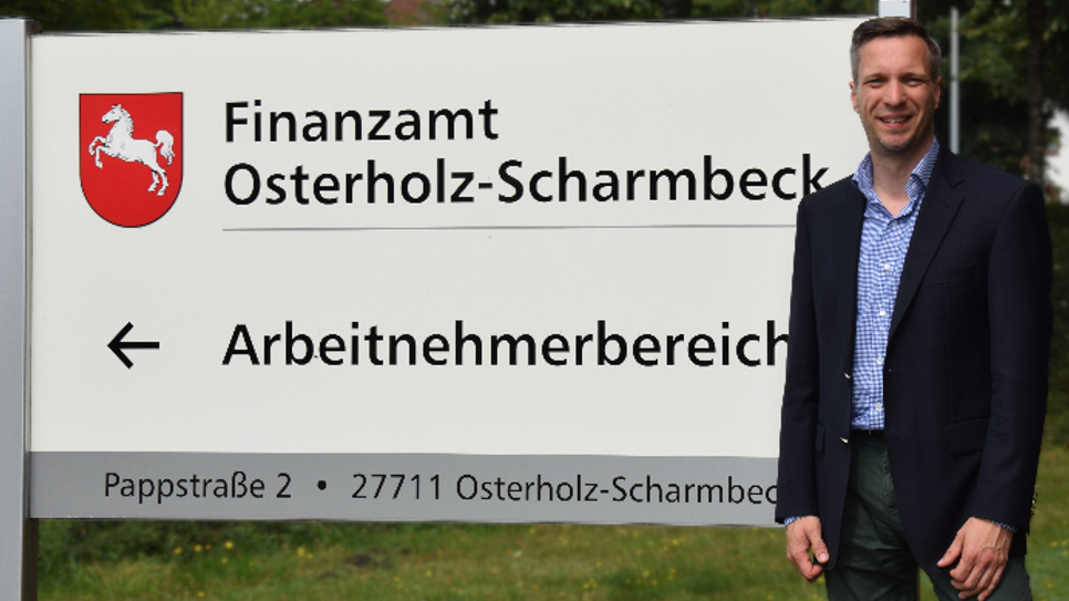 Jobst Weimann tritt die Nachfolge von Katharina von Ohr an, seit August ist er Vorsteher des Finanzamts in Osterholz-Scharmbeck.  Foto: Finanzamt Osterholz-Scharmbeck