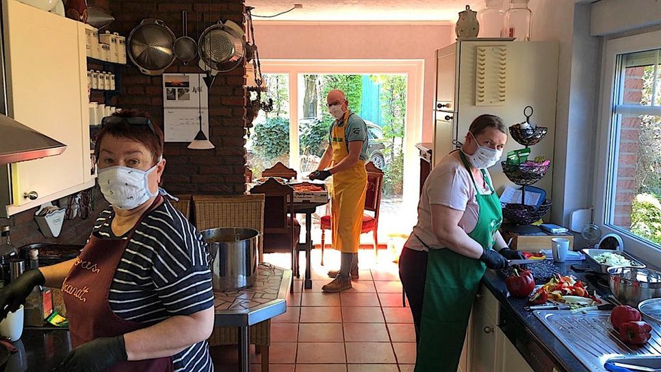 Koch in der Krise für Bedürftige. Foto: rpg