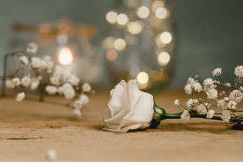 In persönlicher Atmosphäre einen letzten Gruß an den Verstorbenen richten, das können Angehörige in Abschiedsräumen. Auch Bestatter bieten diese zunehmend an. Foto: AdobeStock/sc Fotografie