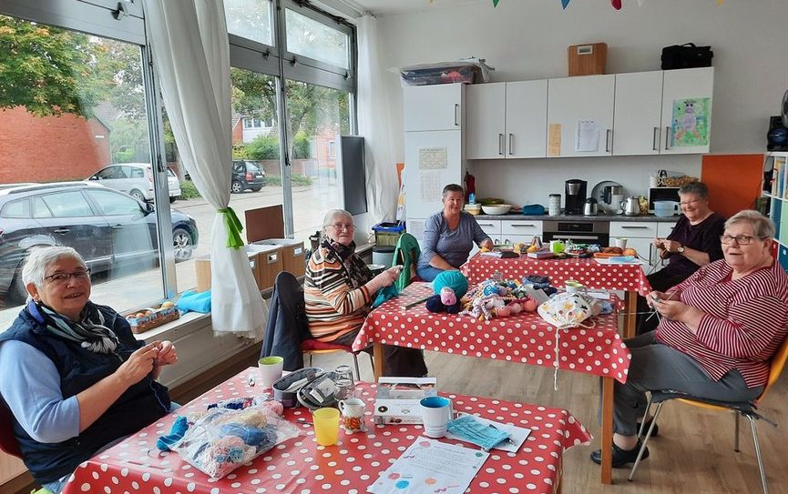 Maschentreff im September vor dem Teil-Lockdown.  Foto: eb