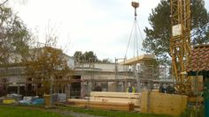 Auf dem Johannishag entsteht derzeit ein Neubau für inklusives Wohnen, der im kommenden Sommer bezogen werden soll. Das Richtfest wurde wegen der Corona-Pandemie nur intern gefeiert.   Foto: Stiftung Leben und Arbeiten