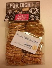 Leckere Kekse veräußert der Rotary Club auf dem Wochenmarkt in Osterholz-Scharmbeck für einen guten Zweck. Foto: eb