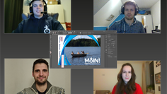 Stellten die neuen Aktionen in der Videokonferenz vor: Philipp Köhn, Jorge Topp, Tony Sinke und Rike Schröder (von li. nach rechts und oben nach unten). Foto: eb