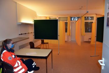 Raum für die Impfung. Foto: eb