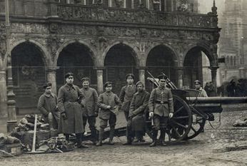 Ein Exempel wollte Gustav Noske statuieren und ließ die Division Gerstenberg nach Bremen einrücken. Bild: Staatsarchiv Bremen