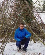 Ein Tipi aus jungen Weidenbäumen und ein Fledermausbeet sind in den letzten Monaten bereits als neue Elemente im Kita-Garten hinzugekommen.  Foto: lse