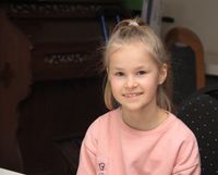 Von links oben: Jerome, Lisa, Mirja und Riana haben den Jahresrückblick für den Heimatverein Kutenholz aufgenommen. Foto: eb