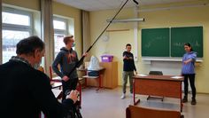 Schüler:innen aus Oerel machen auf die Plattdeutsche Sprache aufmerksam. Foto: eb