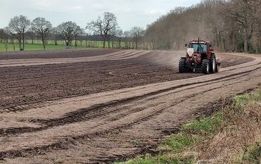 Jetzt muss sie nur noch wachsen: Auf einer Fläche am Ortsausgang entsteht die Garlstedter Blühwiese. Foto: eb