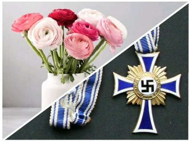 In den 1920ern begannen Blumenhändler:innen in Deutschland, den Muttertag zu bewerben. Zum gesetzlichen Feiertag wurde er 1933 von der NSDAP erklärt. Später verliehen die Nationalsozialisten auch das "Ehrenkreuz der Deutschen Mutter". (Bild: Adobestock/netrun78/commons)