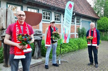 Um Solidarität und eine lebenswerte Kommunie engagiert: Mario Böschen, Heinz-Jürgen Martens und Hans Theuerkauf.