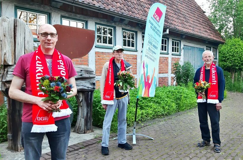 Um Solidarität und eine lebenswerte Kommunie engagiert: Mario Böschen, Heinz-Jürgen Martens und Hans Theuerkauf.