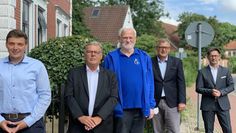 Florian Hackstedt, Manfred P. Kiehn, Gerhard Buhr, Christian Weber und Stefan Waldow (v. li.)