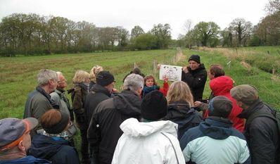 Die Vorteile einer Renaturierung für Tiere und Pflanzen wird bei der Führung verdeutlicht.