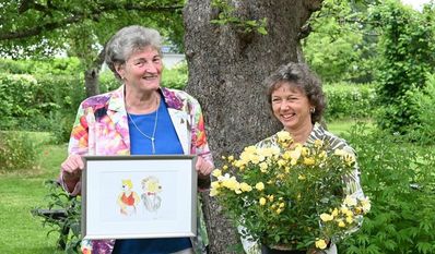 Endlich mal wieder eine Präsenzveranstaltung: Gabriele von Lessel Drettmann löst Anja Printz als Präsidentin zum neuen Lionsjahr ab.