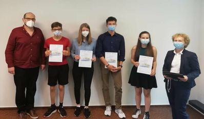 Schüler:innen aus dem zehnten und elften Jahrgang des Gymnasiums haben am europäischen Projelt „RM@schools“ teilgenommen. Foto: eb