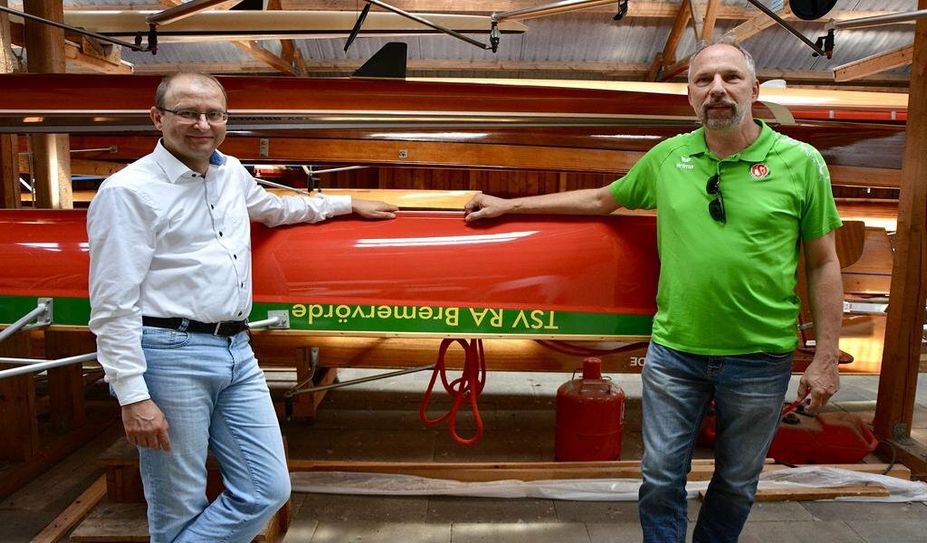 Jochen Hake (li.) traf sich mit Christian Thiessen.
