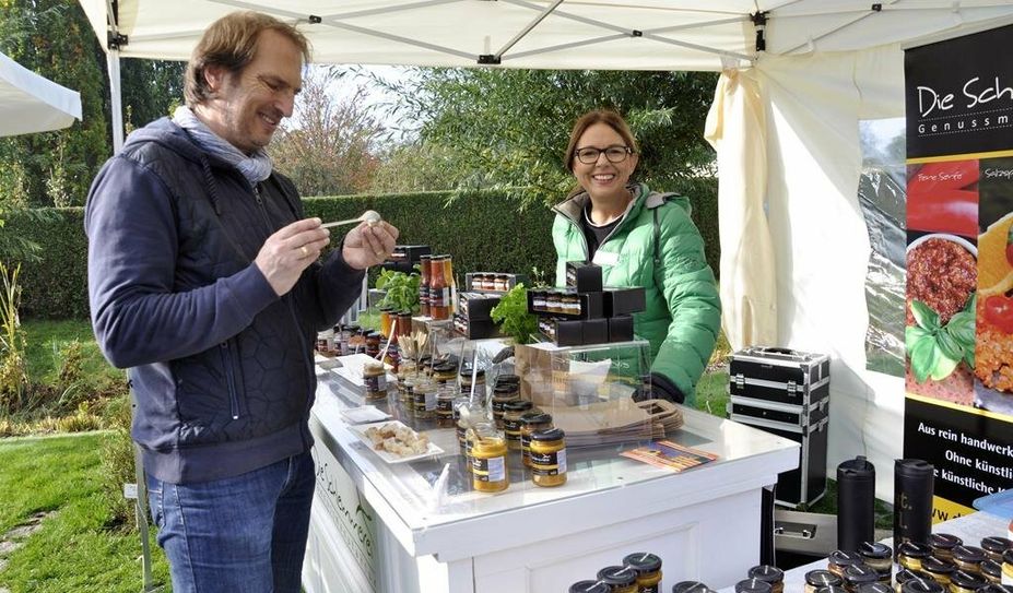 Regionale Produkte entdecken und genießen können die Besucher:innen am 18. und 19. September im Park der Gärten.
