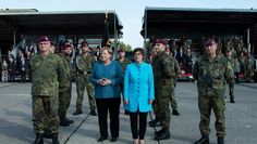 Bundeskanzlerin Angela Merkel und Verteidigungsministerin Annegret Kramp-Karrenbauer kamen am Mittwoch nach Seedorf.