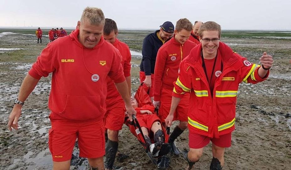 Nicht oft, aber trotzdem wichtig: die Rettung aus dem Watt.
