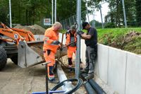 Letzet Arbeiten am Firmenstandort.