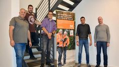 Das Bauleiterteam (v. li.): Artur Walczak, Jan Dirk Schlichte-Hermann, Enrico Naujoks, Frank Tomfohrde und Timo Möller.