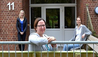 Wollen gemeinsam durchstarten: Einrichtungsleitung Eeske Claassen (v. li.), Mairin Bruns und Annika Keske von der Autismus-Ambulanz der Lebenshilfe Bremervörde/Zeven in Selsingen.