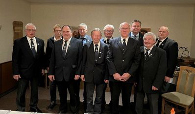 Der neue Vorstand des Schiffervereins „Frohsinn“.