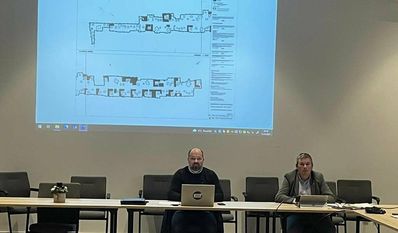 Timm Haberland (links) und Frank Schröder informierten über die Baulandsituation in der Gemeinde Gnarrenburg.