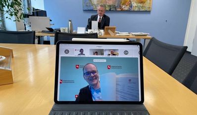 Wegen der aktuellen Corona-Lage fand die Bescheidübergabe digital statt. Foto: eb