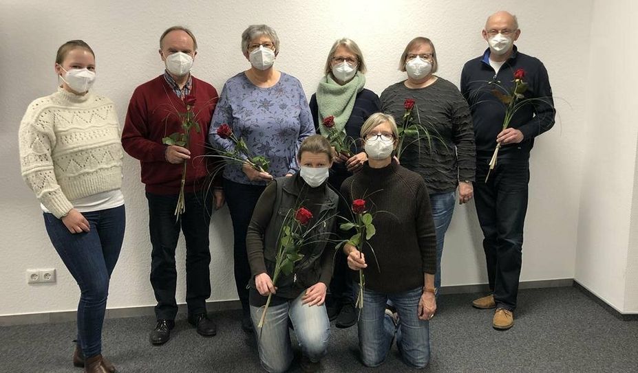 Die neuen ehrenamtlichen Seniorenbegleiter:innen im Landkreis.