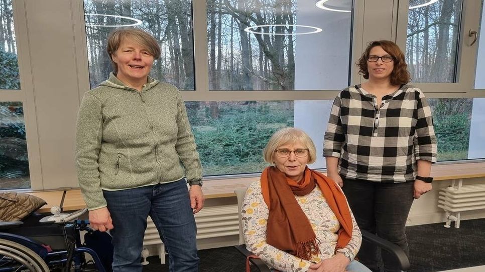 Drei neue Mitglieder kümmern sich in dieser Wahlpetiode um die Belange der Behinderten: Gisela Wegner, Angela Reichelt und Saskia Knönagel (v. li.)