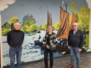 Der alte Vorstand des Kreisbehindertenbeirats ist auch der neue:
Von links: Schriftführer Günter Frankenfeld, die stellvertretende Vorsitzende Karin Simon und Kreisbehindertenbeirats-Vorsitzender Walter Dammann.