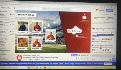 Auch fünf Mitarbeiter der Sparkasse nahmen am eSport-Cup teil und hatten viel Spaß.