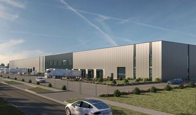 So soll das neue Logistikzentrum der EM Spedition aussehen.