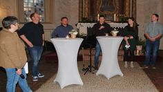 Pastorin Betina Dürkop (v. li.), Christian Pülsch-Janßen, Harald Müller, Stefan Wilkens, Lisa Zimmermann und Max Müller stellten sich den Fragen zum Thema Nachhaltigkeit.