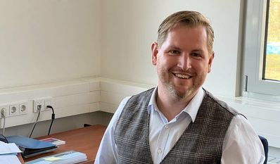 Marc Breitenfeld hat sich viel vorgenommen, um die Gemeinde nach vorne zu bringen.