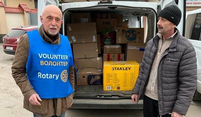 Eine Spende des Rotary Club Worpswede wurde von den polnischen Rotary-Mitgliedern unter anderem für Babynahrung und Medikamente verwendet. Foto: eb