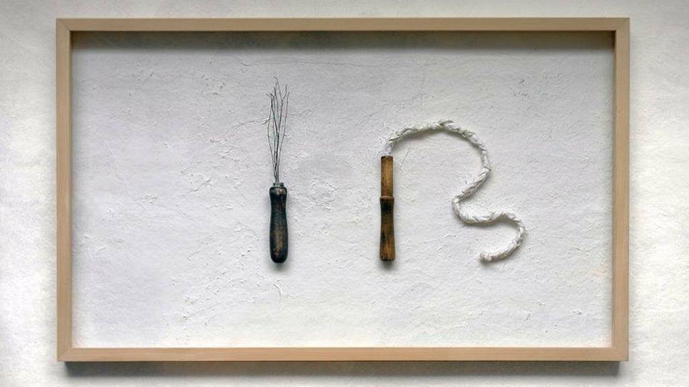Eines der jüngeren Werke in der Ausstellung stammt aus dem Jahr 2018 und trägt den Titel „Bußwerkzeuge“. Foto: eb