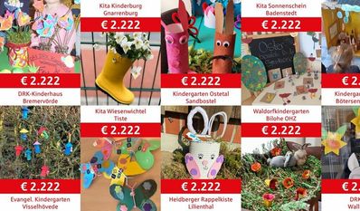 Zehn Kitas in der Region gewannen per Losglück jeweils 2.222 Euro.