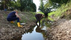 Der BUND arbeitet gemeinsam mit der Biologischen Station Osterholz (BioS) an der Renaturierung der Beeke und nutzt die Gelegenheit, Interessierte über das Gewässer zu informieren. Foto: eb