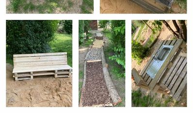 Großer Einsatz, große Freude: Für die Kinder der Selsinger Kita Wirbelwind der Lebenshilfe Bremervörde/Zeven haben Eltern und einige Mitarbeitende den Spielplatz selbst umgestaltet.